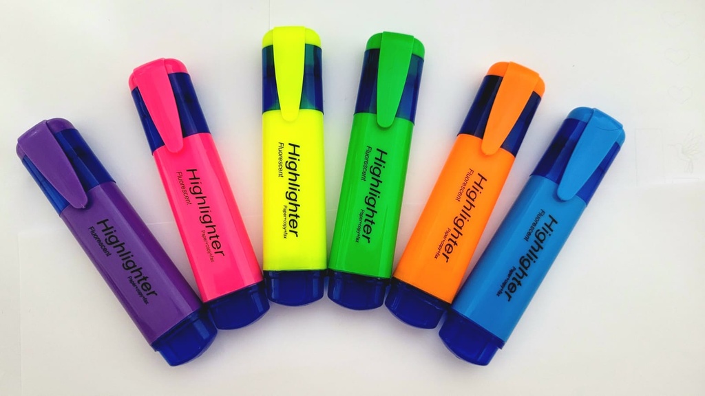 MARCADOR DE TEXTO C/6 CORES HIGHGHTER
