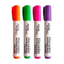 MARCADOR PINCEL QUADRO BRANCO C/4 COLORS