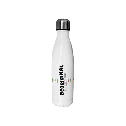 SQUEEZE GARRAFA TÉRMICA INOX BRANCA 450ML
