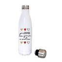 SQUEEZE GARRAFA TÉRMICA INOX BRANCA 450ML