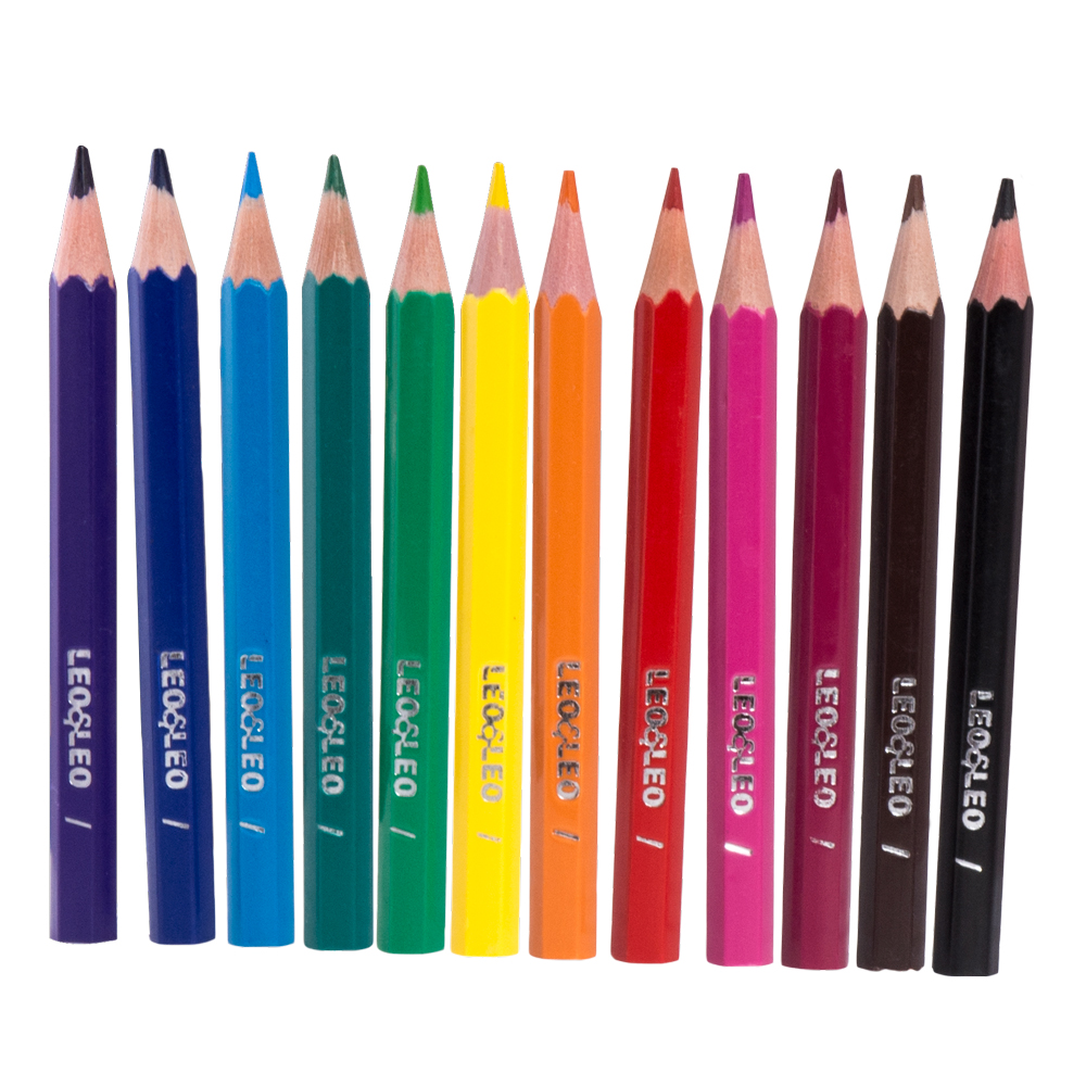 LÁPIS MINI 12 CORES LEO E LEO