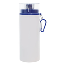 SQUEEZE PERSONALIZADA GARRAFA ALUMÍNIO TAMPA ACRILICA TRANSPARENTE 600ML