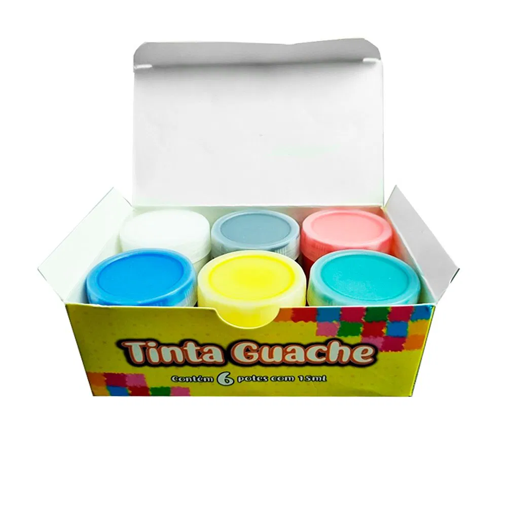 Tinta Guache 6 cores 15ml  make +