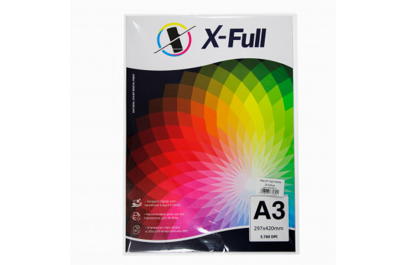 PAPEL FOTO AUTO ADESIVO 130G A3 PACOTE C/ 20 FLS