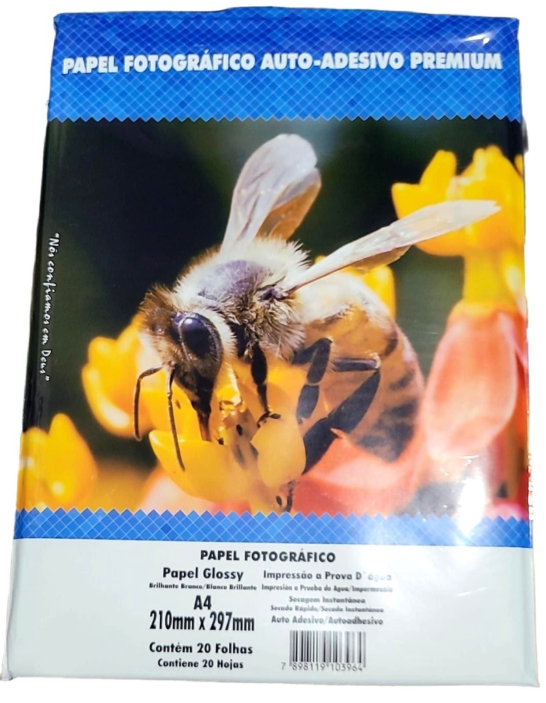PAPEL FOTOGRÁFICO AUTO-ADESIVO PREMIUM MASTERPRINT 130G
