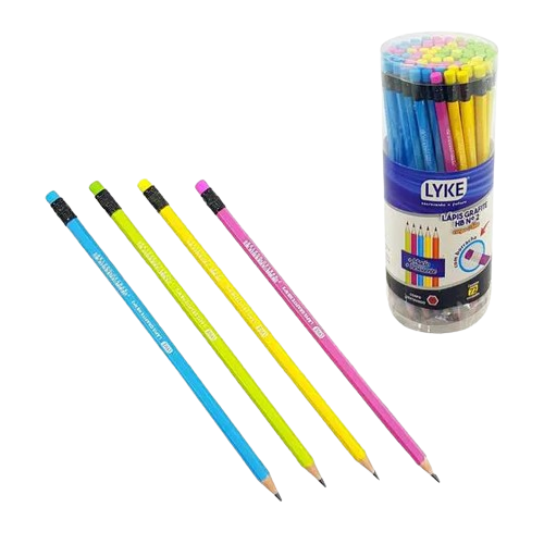 LÁPIS GRAFITE LYKE HB N° 2 NEON