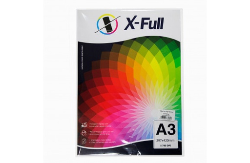 [48025710] PAPEL FOTO AUTO ADESIVO 130G A3 PACOTE C/ 20 FLS